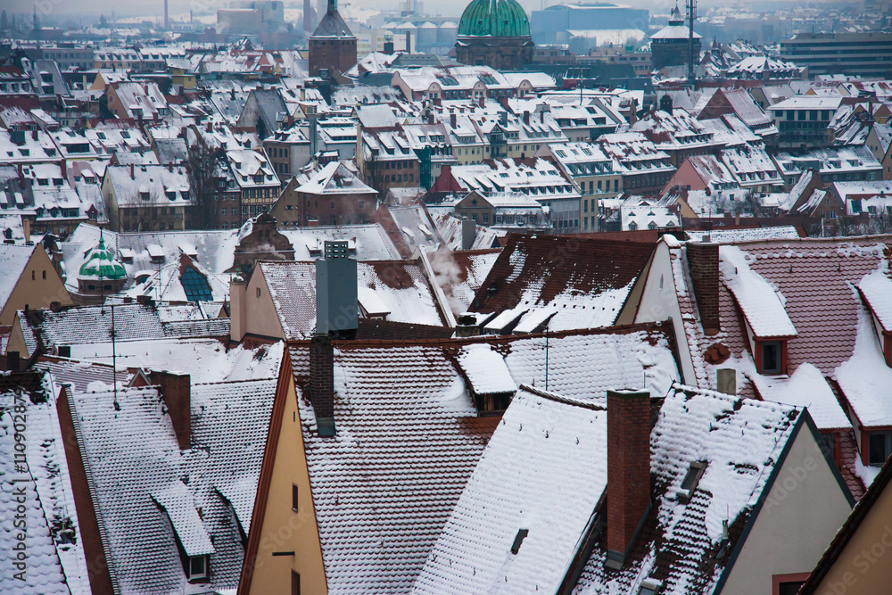 Fototapeta premium Nuremberg Nürnberg Skyline