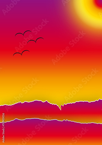 Quadro arte moderna - Paesaggio