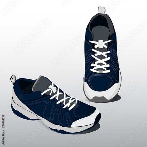 Sneakers illustration.