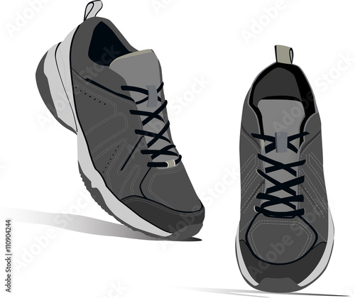 Sneakers illustration.