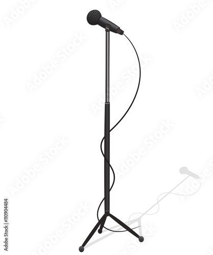 Cartoon microphone and stand