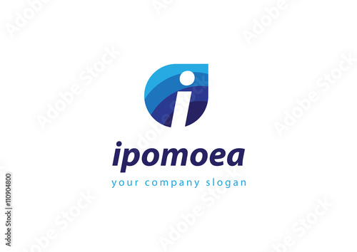 letter I logo Template for your company