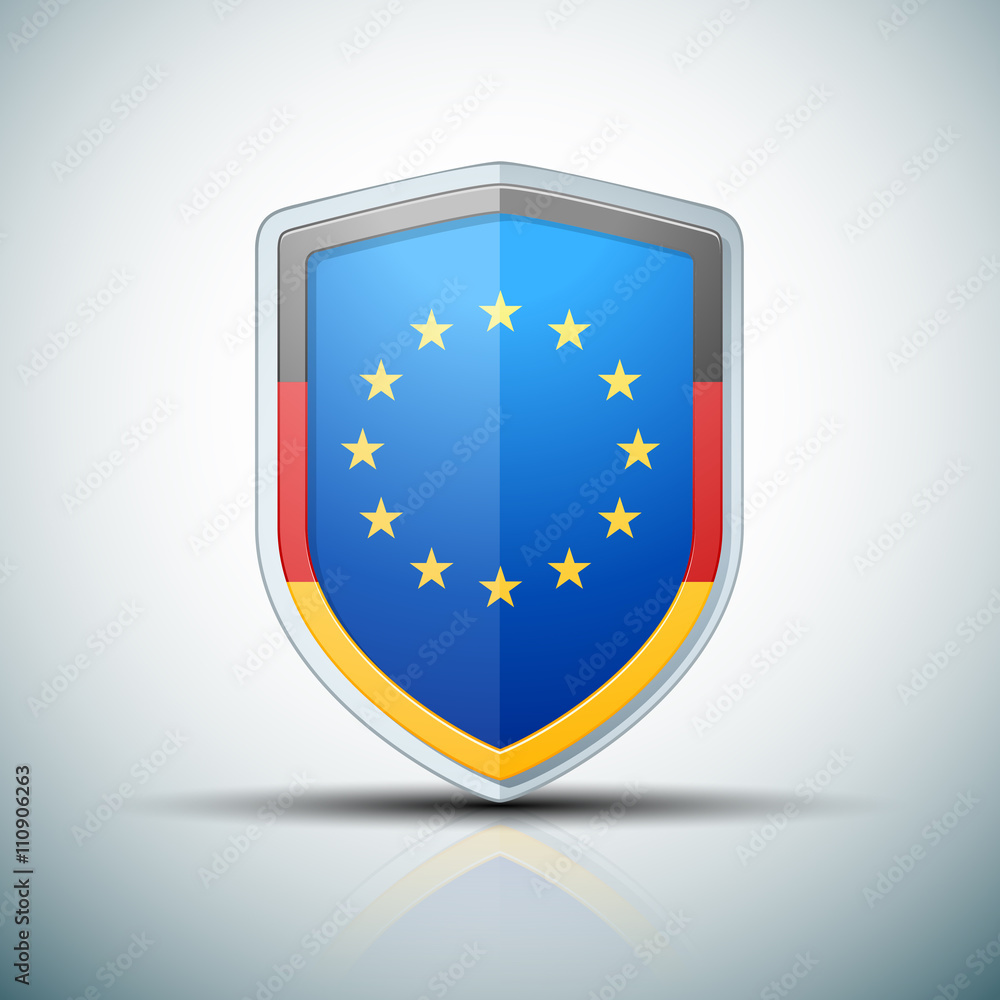 Germany & EU shield sign