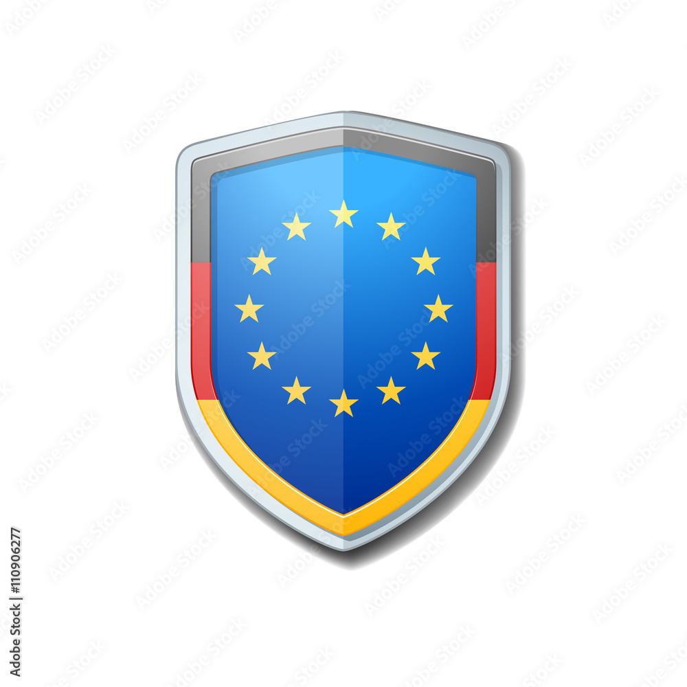 Germany & EU shield sign Germany & EU shield sign