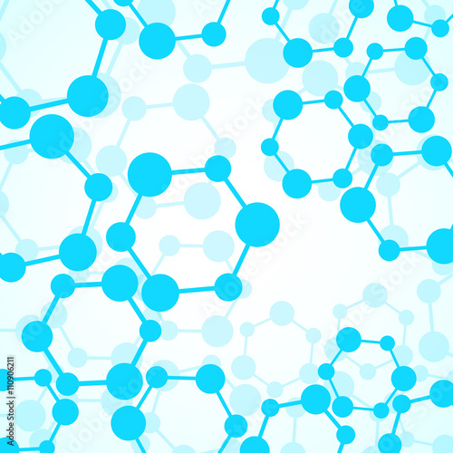 Molecule structure of DNA, abstract background, vector illustration, eps10