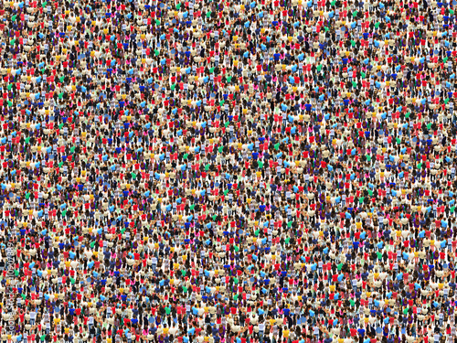 Fotografía crowd of people very big and bright