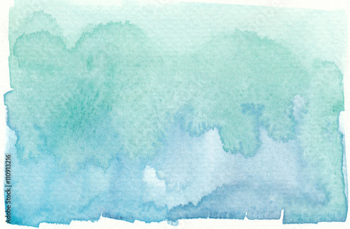 wet green abstract watercolor background