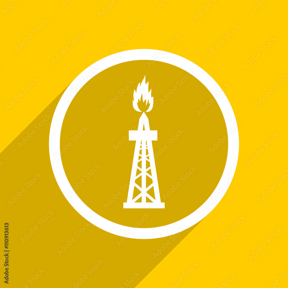 yellow flat design gas modern web icon for mobile app and internet yellow flat design gas modern web icon for mobile app and internet