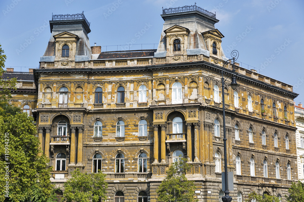 Old and beautiful architecture in Budapest, Hungary.