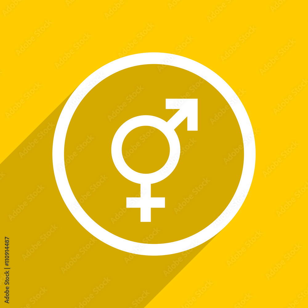 yellow flat design sex modern web icon for mobile app and internet yellow flat design sex modern web icon for mobile app and internet