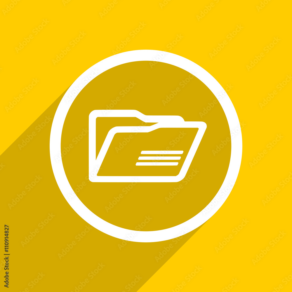 yellow flat design folder modern web icon for mobile app and internet yellow flat design folder modern web icon for mobile app and internet