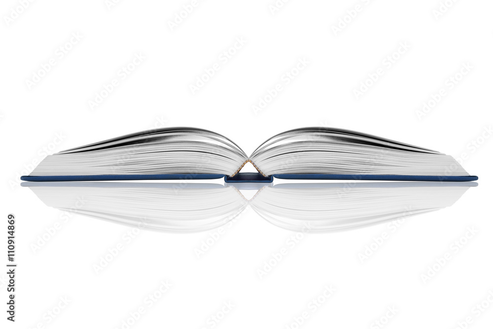 Open book isolated on white background Open book isolated on white background