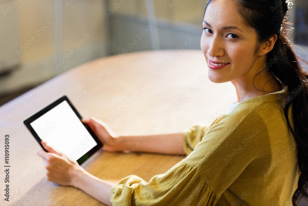 Businesswoman using a tablet Businesswoman using a tablet