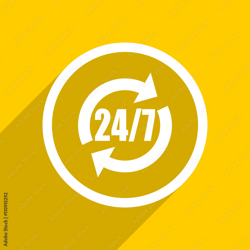 yellow flat design service modern web icon for mobile app and internet yellow flat design service modern web icon for mobile app and internet