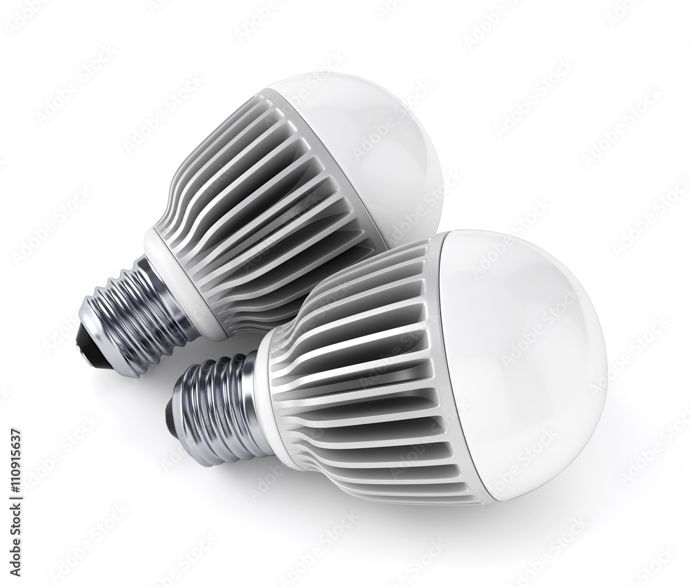 Two LED energy saving bulbs Two LED energy saving bulbs