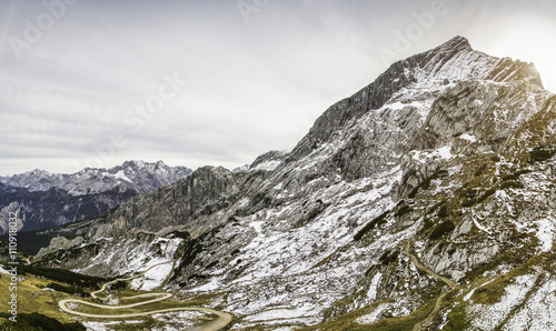  View on Alpspitze seen from Osterfelderkopf , Garmisch-Partenkirchen, Bavaria, Germany photo