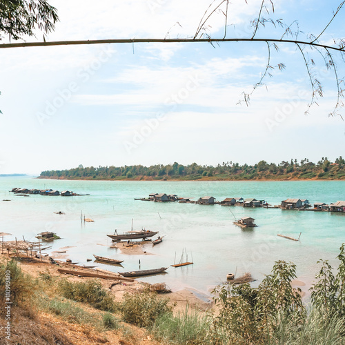 A floating village in Cambodia