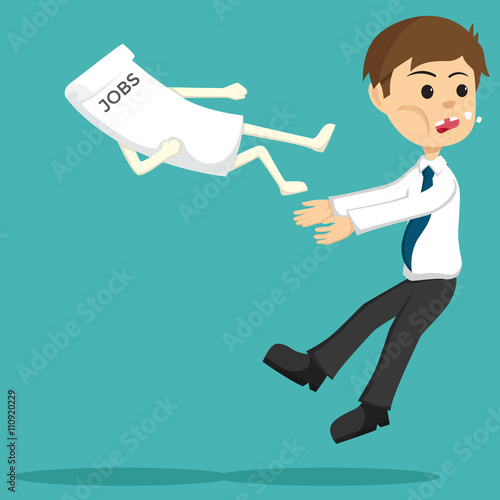 Jobs Paper Jump Kick The Businessman