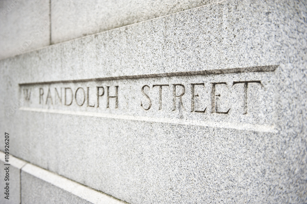 Fototapeta premium Randolph Street Name