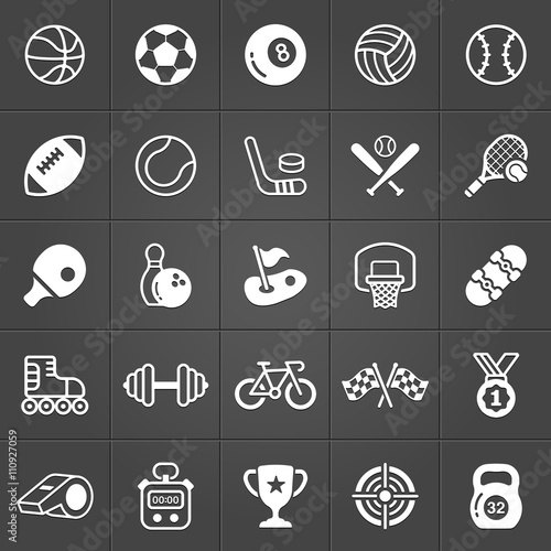 Sport and games icons trendy pack. Vector