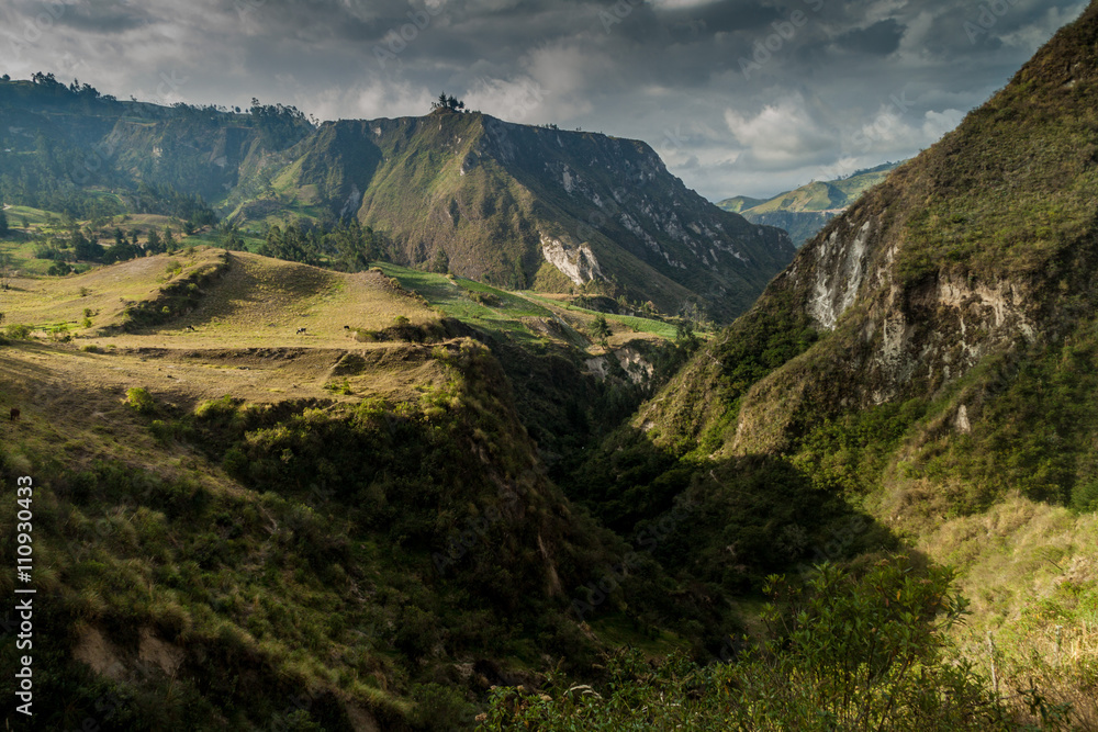 Canyon of Toachi river, Ecuador