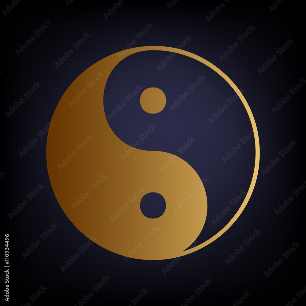 Fototapeta premium Ying yang symbol of harmony and balance