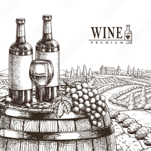 exquisite winery poster design