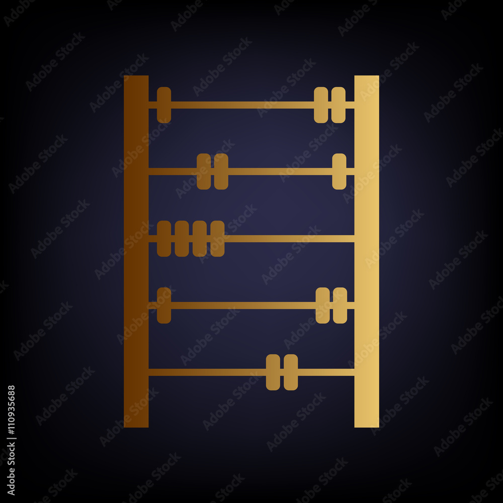 Retro abacus sign