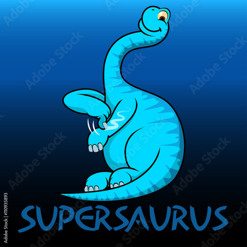 Supersaurus cute character dinosaurs photo