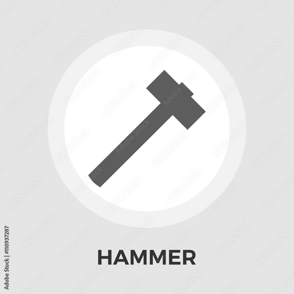Hammer flat icon Hammer flat icon