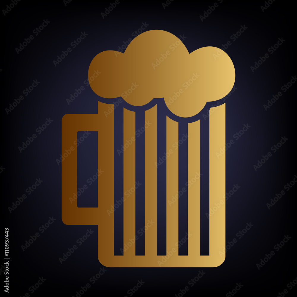 Glass of beer icon Glass of beer icon