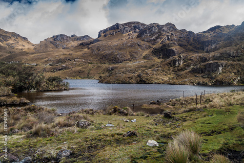 Toreadora lake in National Park Cajas, Ecuador