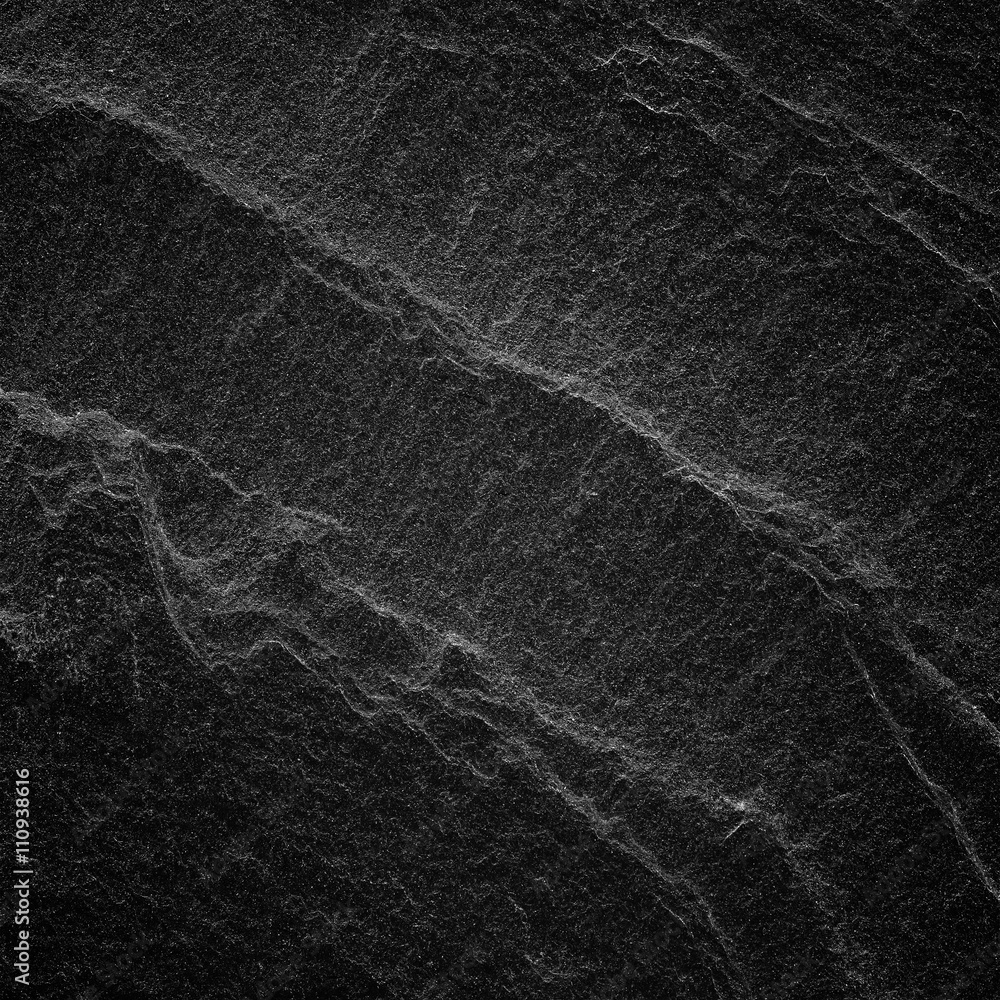 Fototapeta premium Dark grey black slate background or natural stone texture.