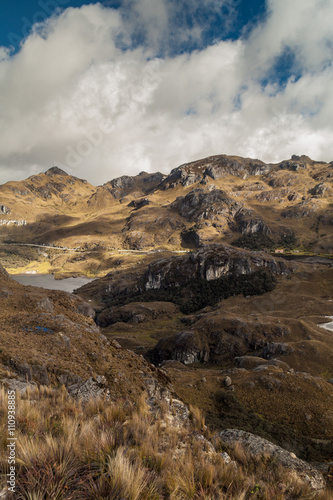 Landscape of National Park Cajas, Ecuador