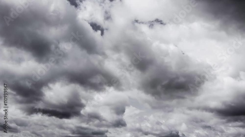 Rain clouds, rain starts. TimeLapse