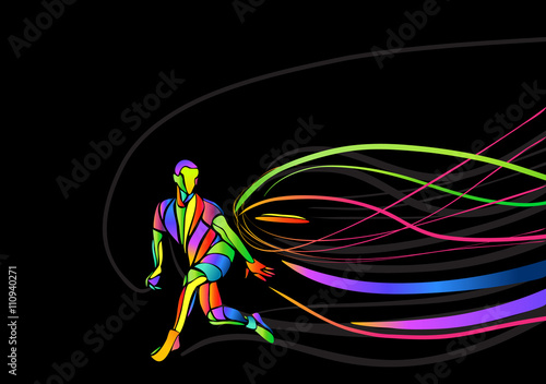 Ultimate sport invitation poster or flyer background with empty space, banner template