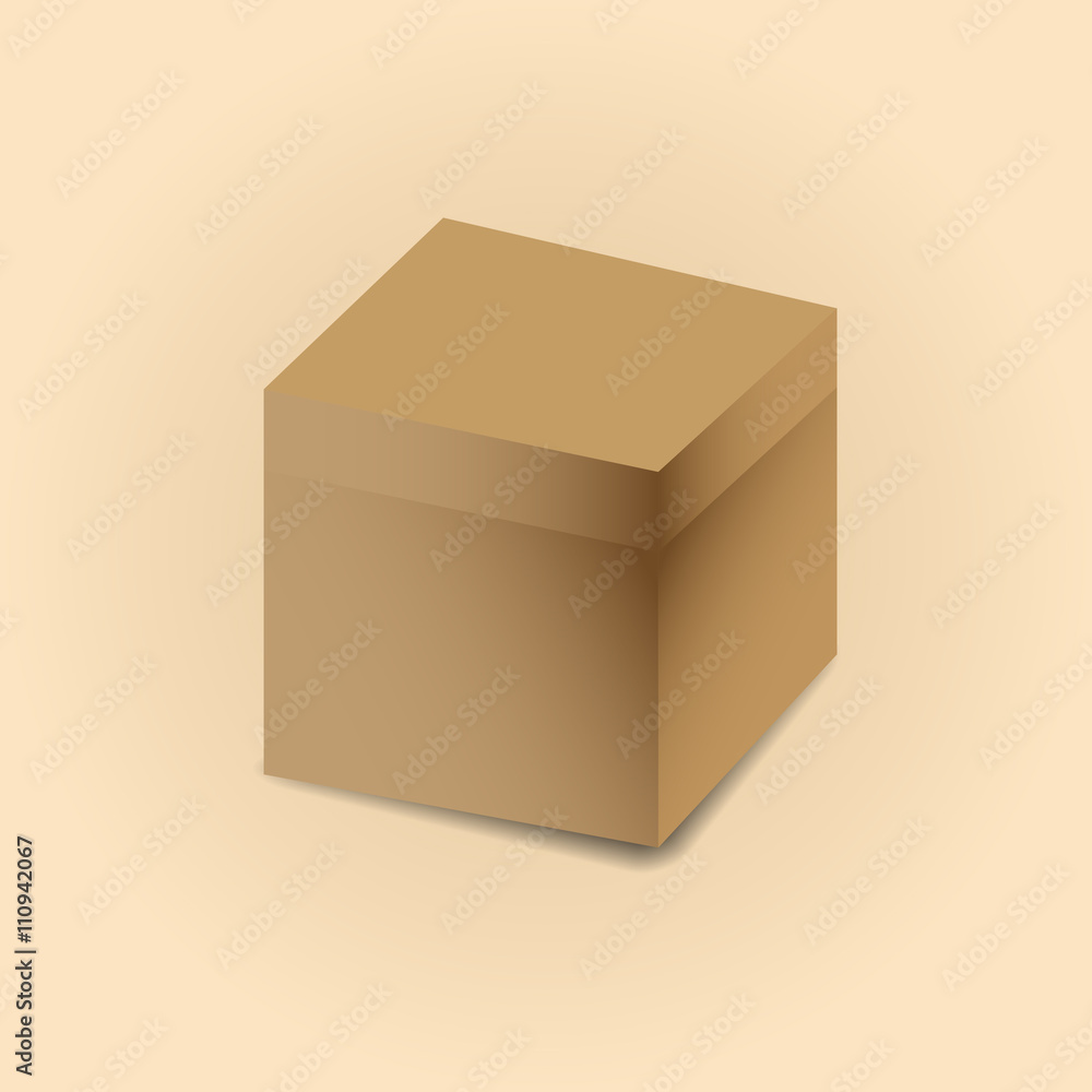 Cardboard box vector illustration. Cardboard box vector illustration.