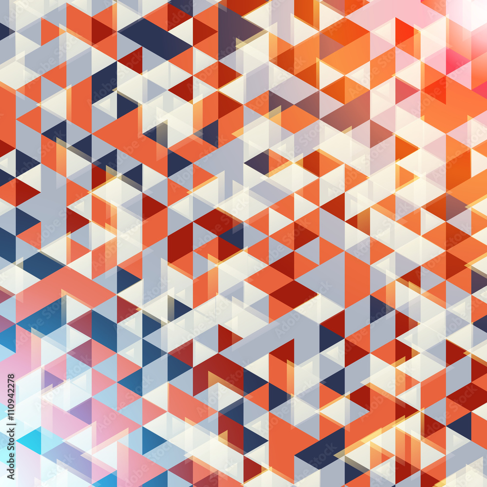 Colorful geometric background with triangles Colorful geometric background with triangles