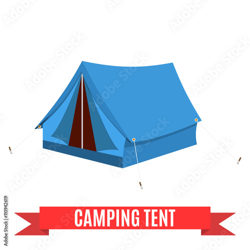 Camping tent vector icon.  © Rogatnev