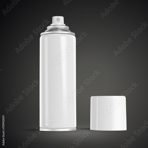 blank aerosol can