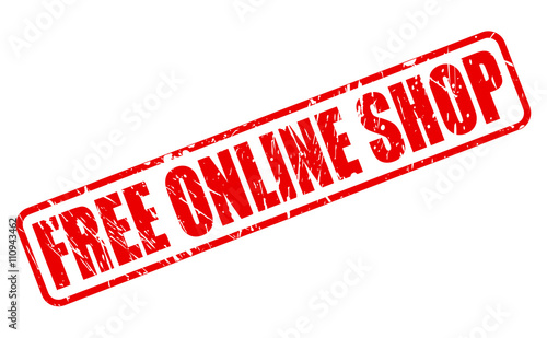 FREE ONLINE SHOP red stamp text