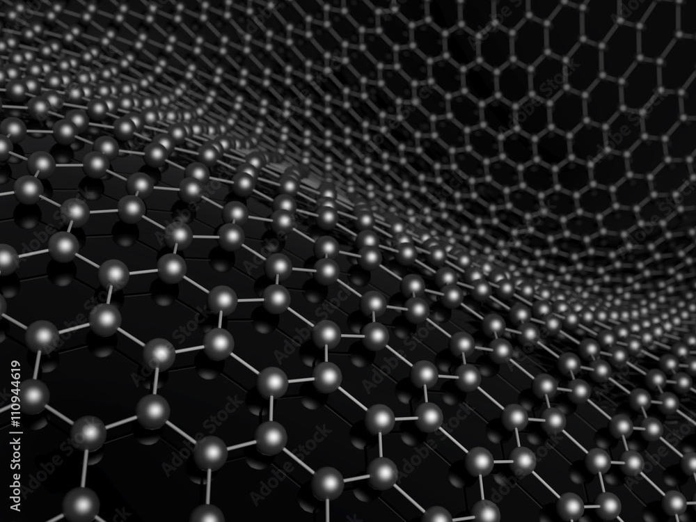 Molecular structure of carbon concept. Molecular structure of carbon concept.
