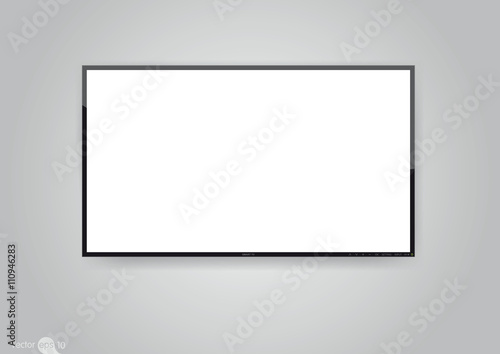 TV hanging on the wall