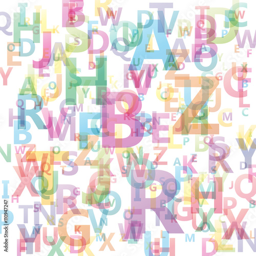 Vector Abstract Alphabet background