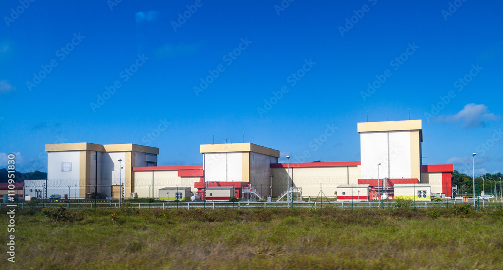 Satellite praparation building at Centre Spatial Guyanais (Guiana Space Centre) in Kourou, French Guiana Satellite praparation building at Centre Spatial Guyanais (Guiana Space Centre) in Kourou, French Guiana
