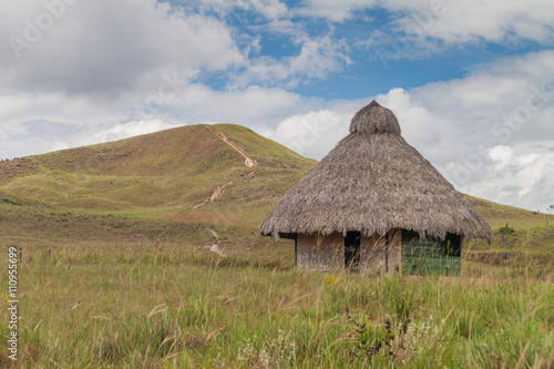 Simple house in an indigenous village in Gran Sabana region of Venezuela