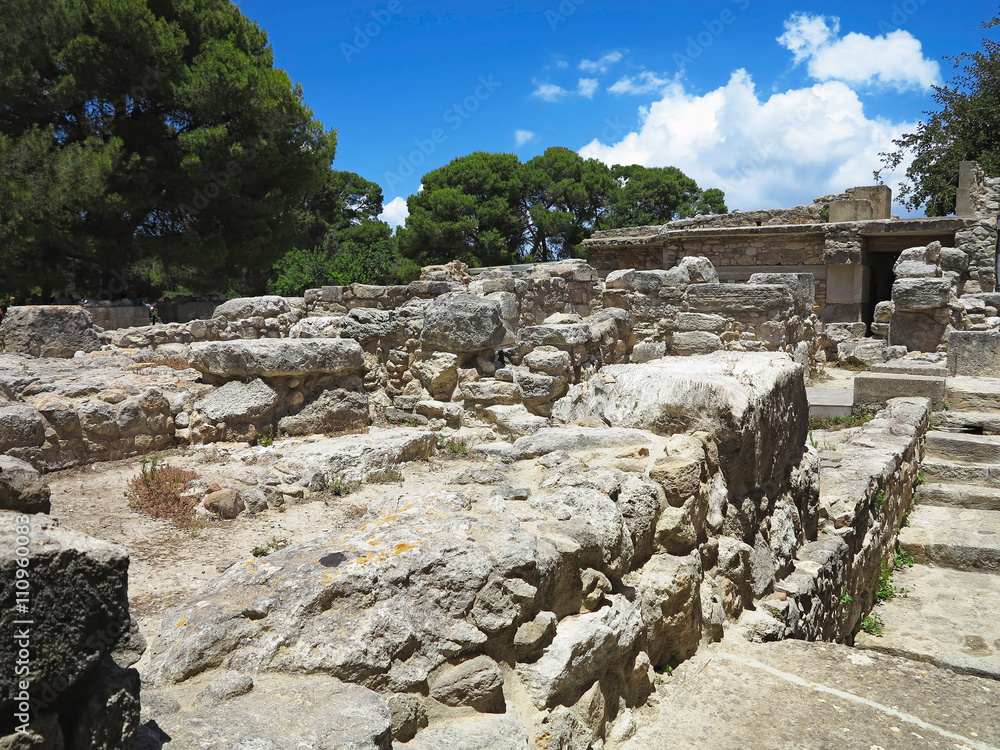 Ruins of the Minoan Palace of Knossos in Heraklion,Greece