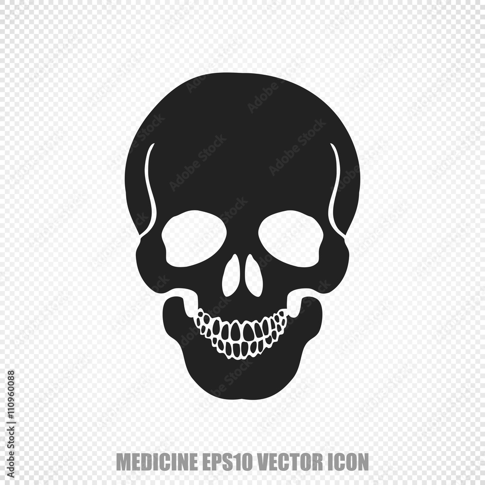 Medicine vector Scull icon. Modern flat design. Medicine vector Scull icon. Modern flat design.