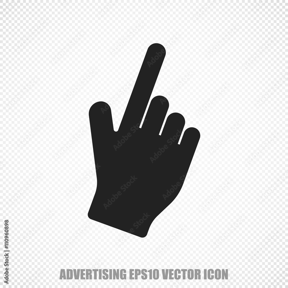 Obraz premium Advertising vector Mouse Cursor icon. Modern flat design.