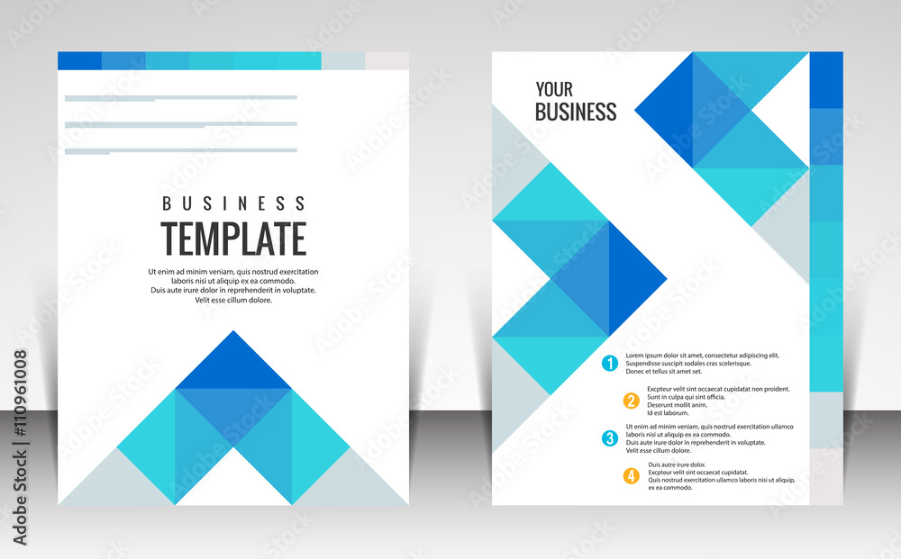 Brochure flyer design template vector Brochure flyer design template vector